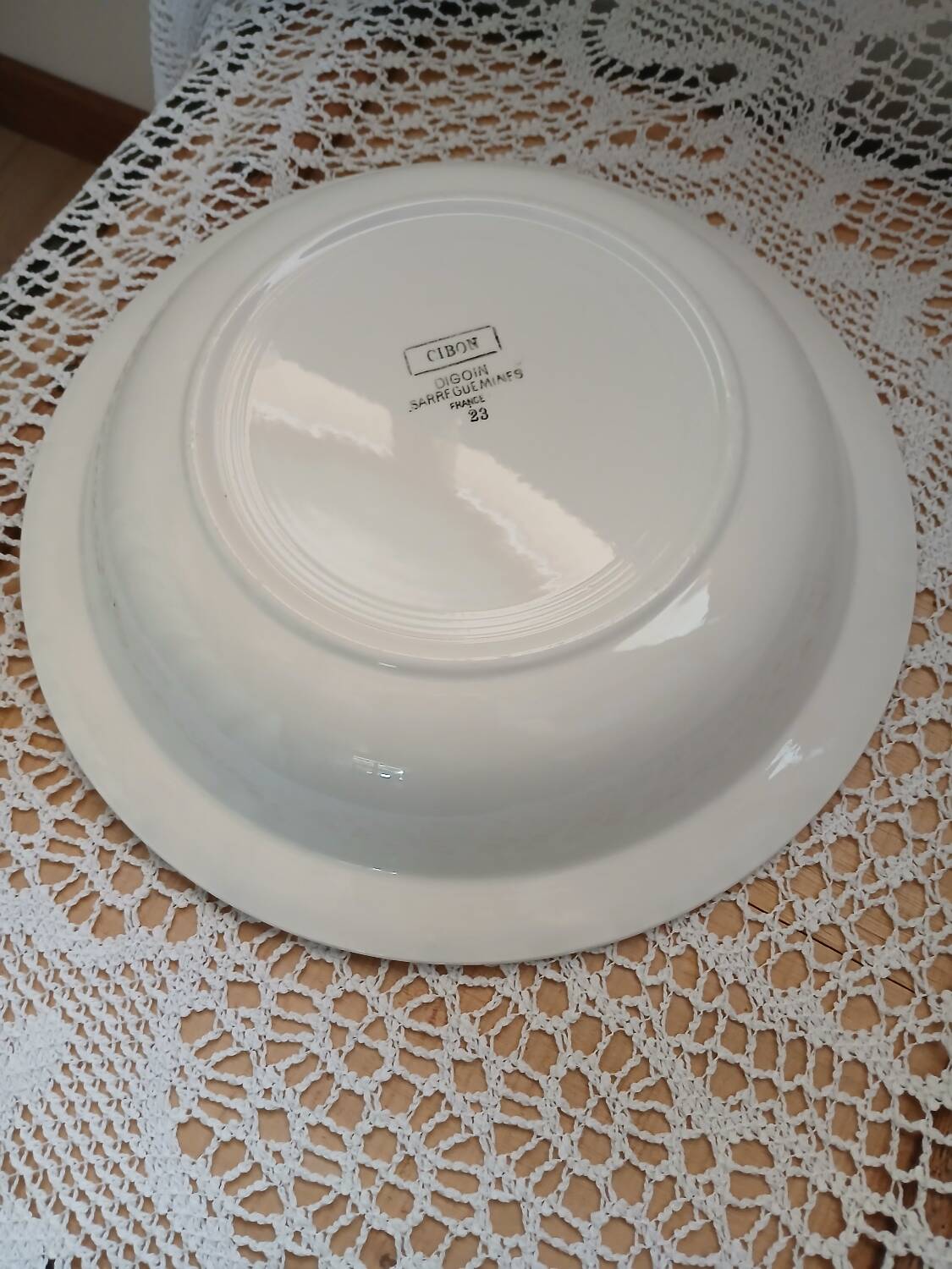 4 old dishes from Digoin and Sarreguemines