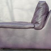 Steiner Ikeda leather purple armchair design Yves Christin 1979