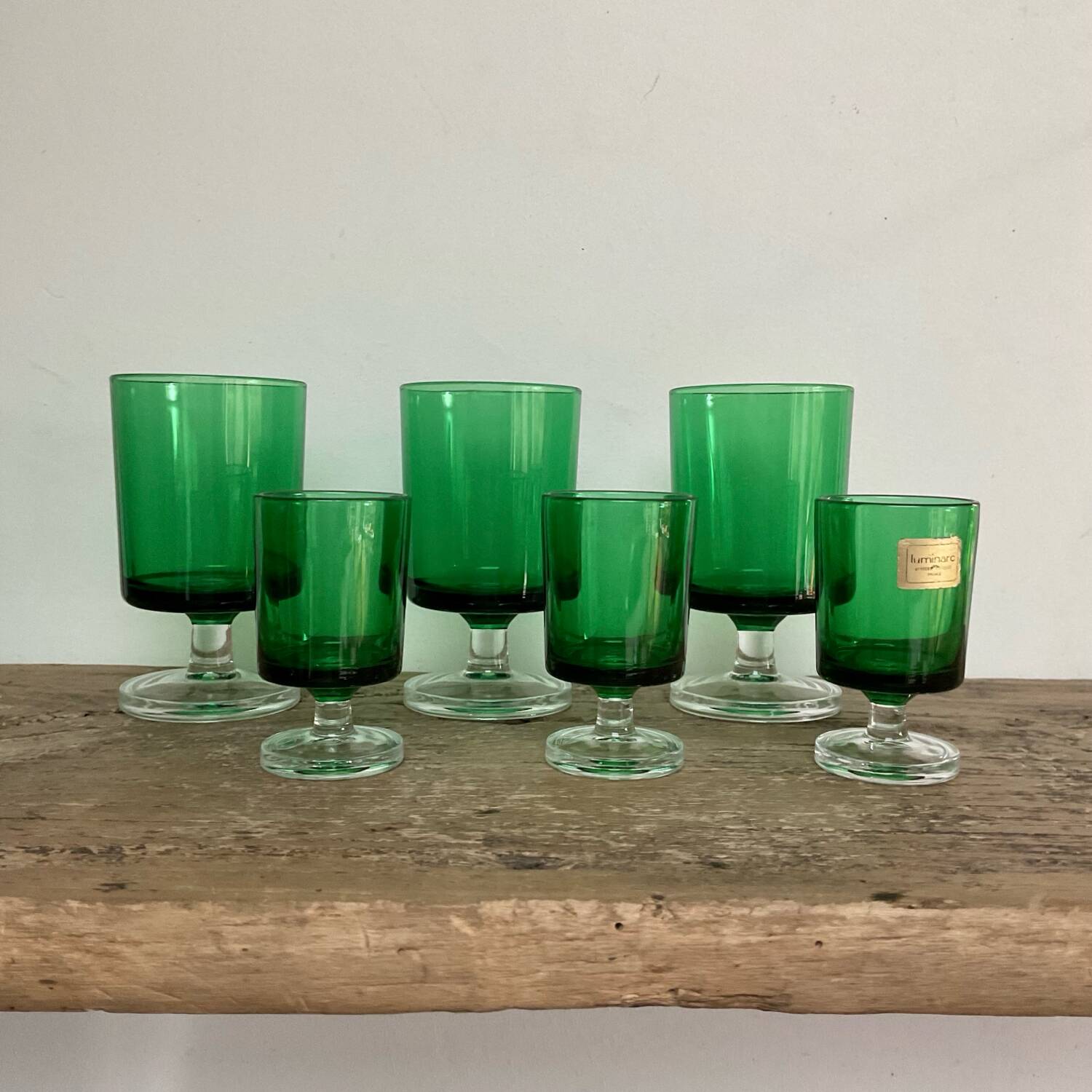 6 LUMINARC “cavalier” glasses