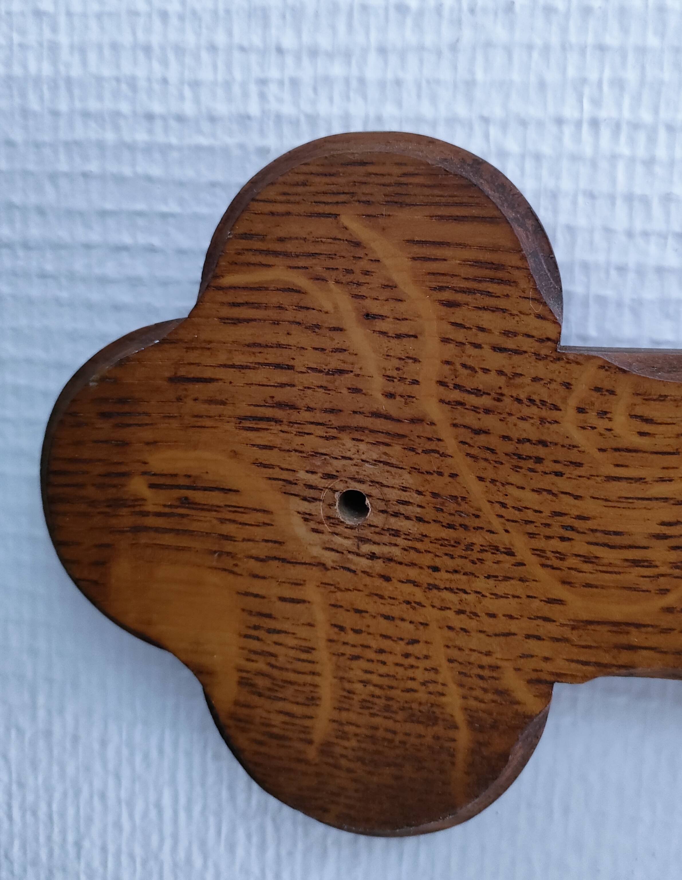 Vintage solid wood coat rack hat rack