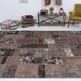 Oversize vintage patchwork rug 353x252cm