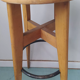 Tabouret de bar vintage en bois stella