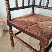 Vintage Corner Chair Brutalist Style