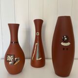 Ensemble vases et soliflores du Vietnam