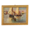 Italian Seascape Painting Signed And Dated 1926