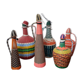 Lot of 6 scoubidou bottles