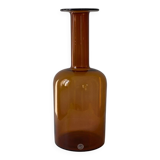 Gul vase by otto brauer - holmegaard kastrup - denmark