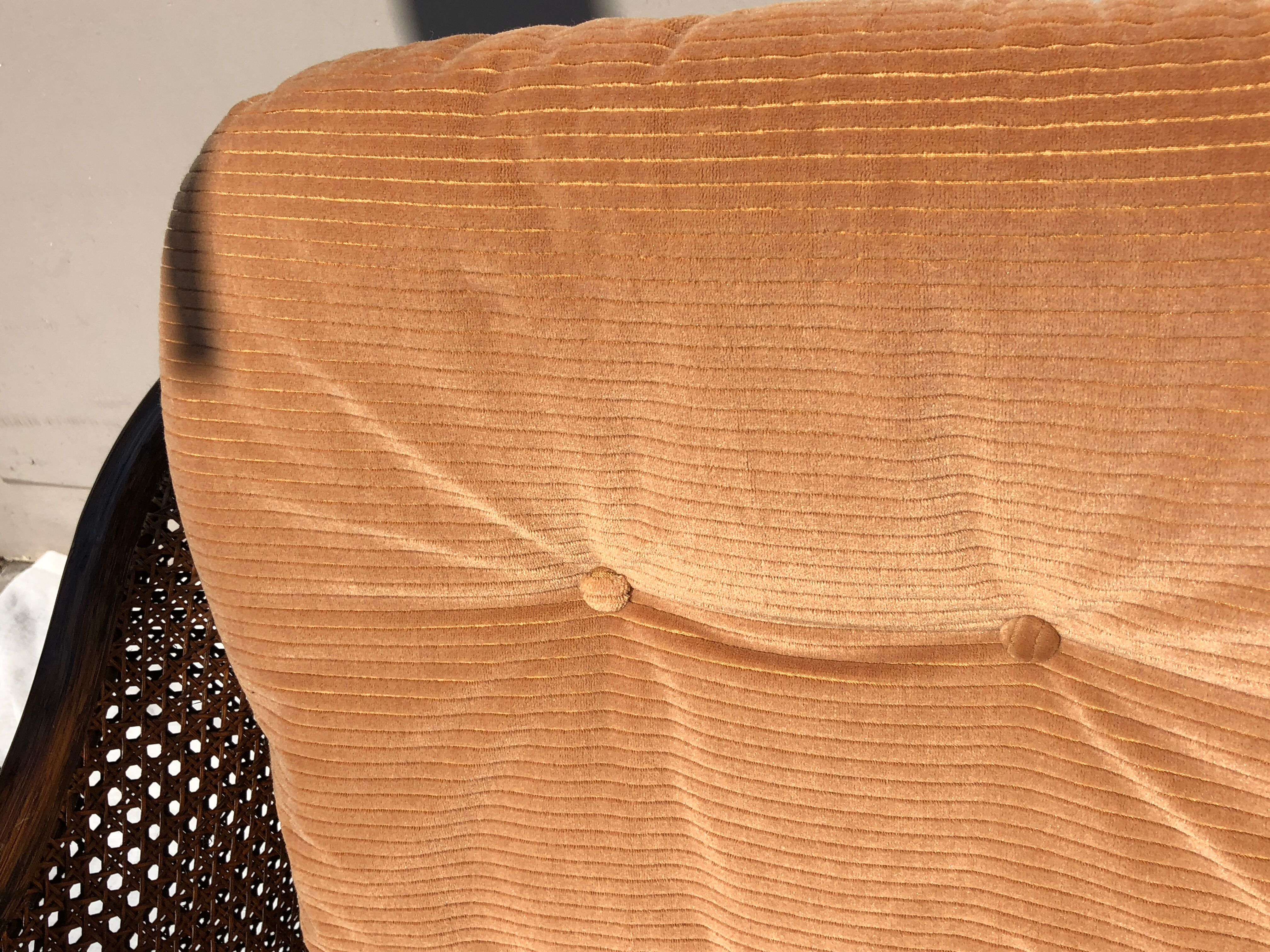 Rattan armchair and cane kok