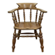 Fauteuil rustique anglais 19ème en orme et hêtre
