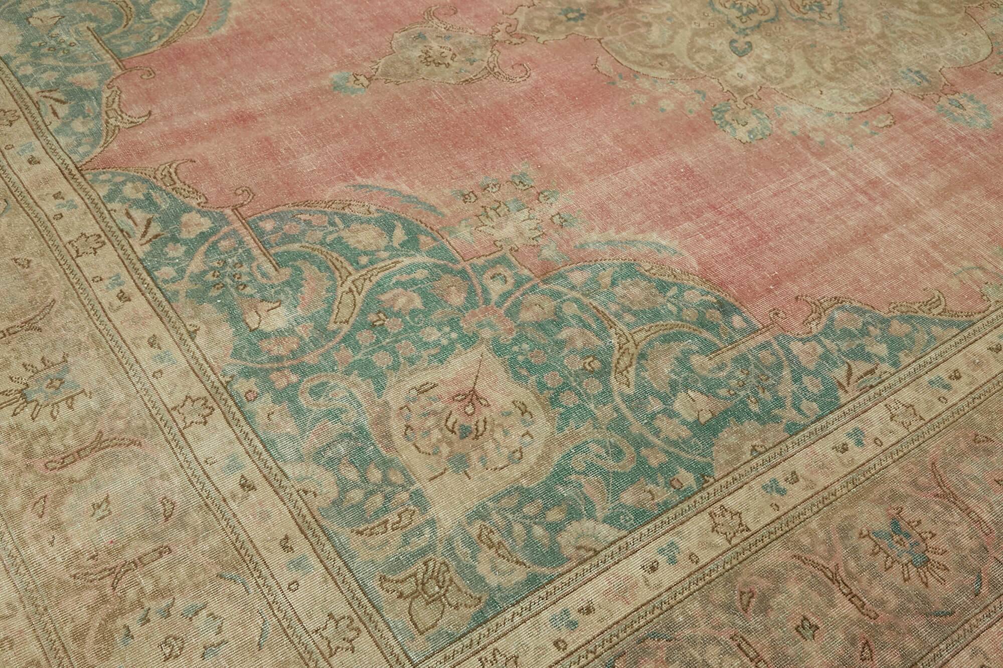 Handmade Turkish Contemporary 1980s 286 cm x 390 cm Beige Wool Carpet