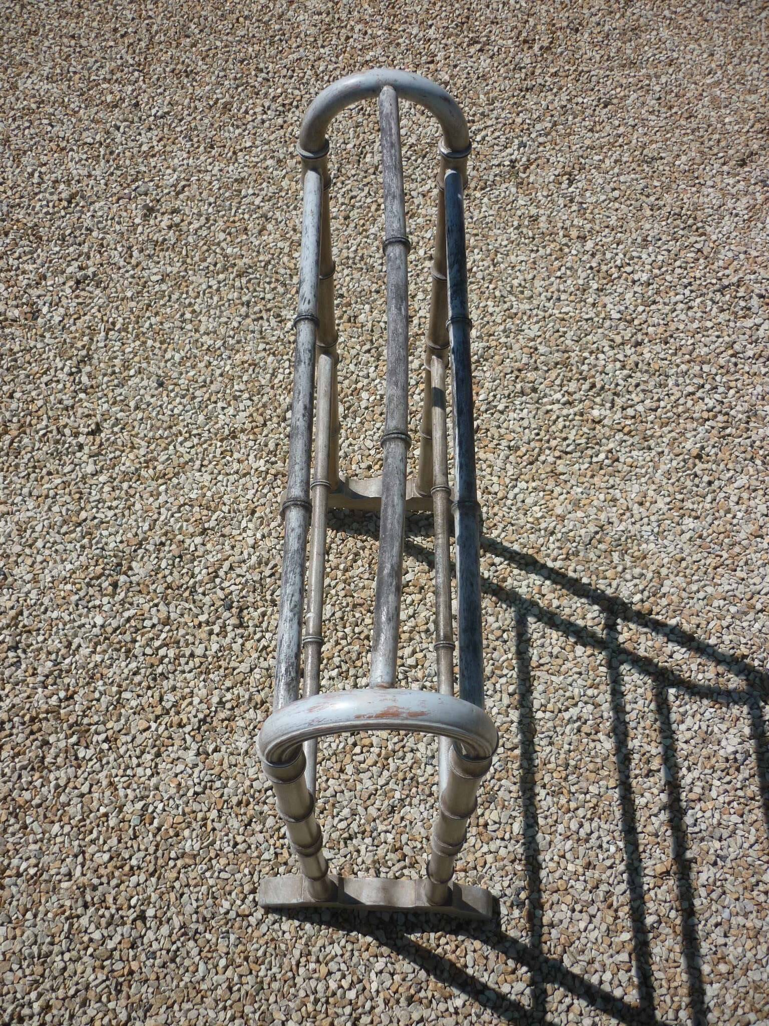 Old bamboo style towel rack from the 1900s