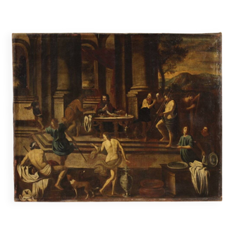 Great 17th century Italian painting, Herod's Banquet