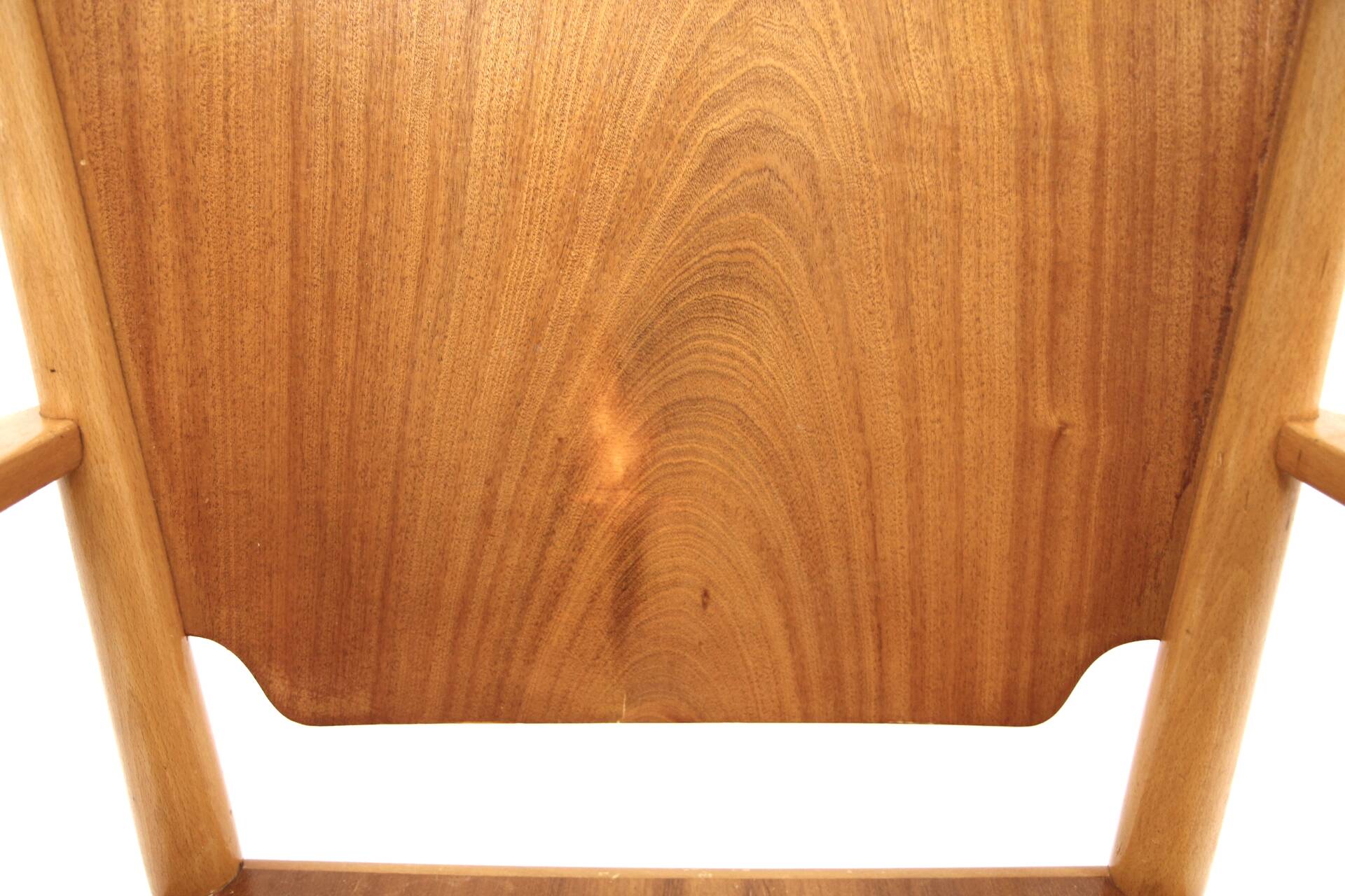 Scandinavian beech teak armchair, Sweden, 1960