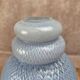 Vintage lampshade in light blue opaline glass – textured milky glass