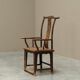 Chinese chair with yoke back in lacquered pear wood, 18th century
