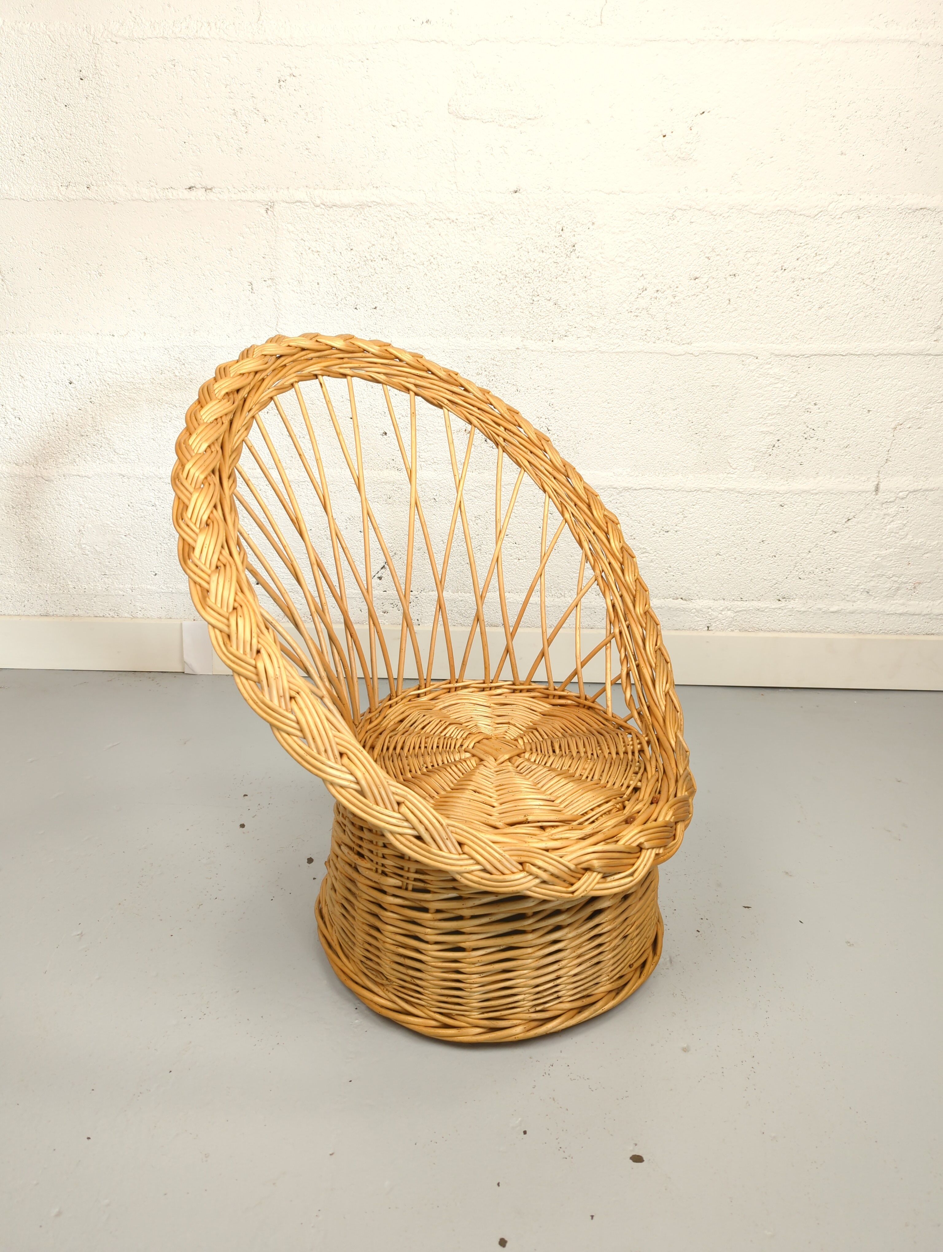 Children's wicker chair
