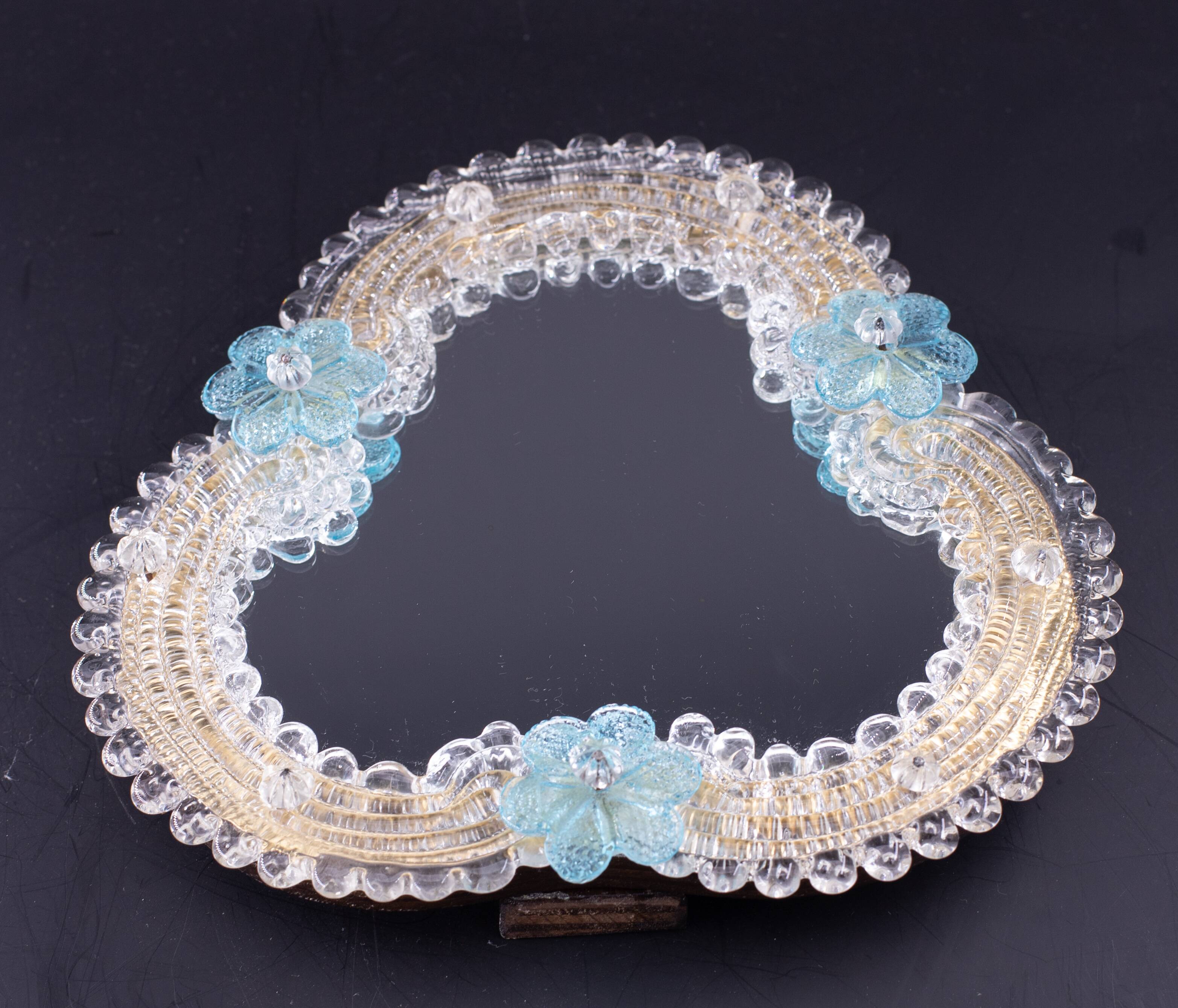 Classic Vintage Venetian Murano Glass Mirror, 1970s