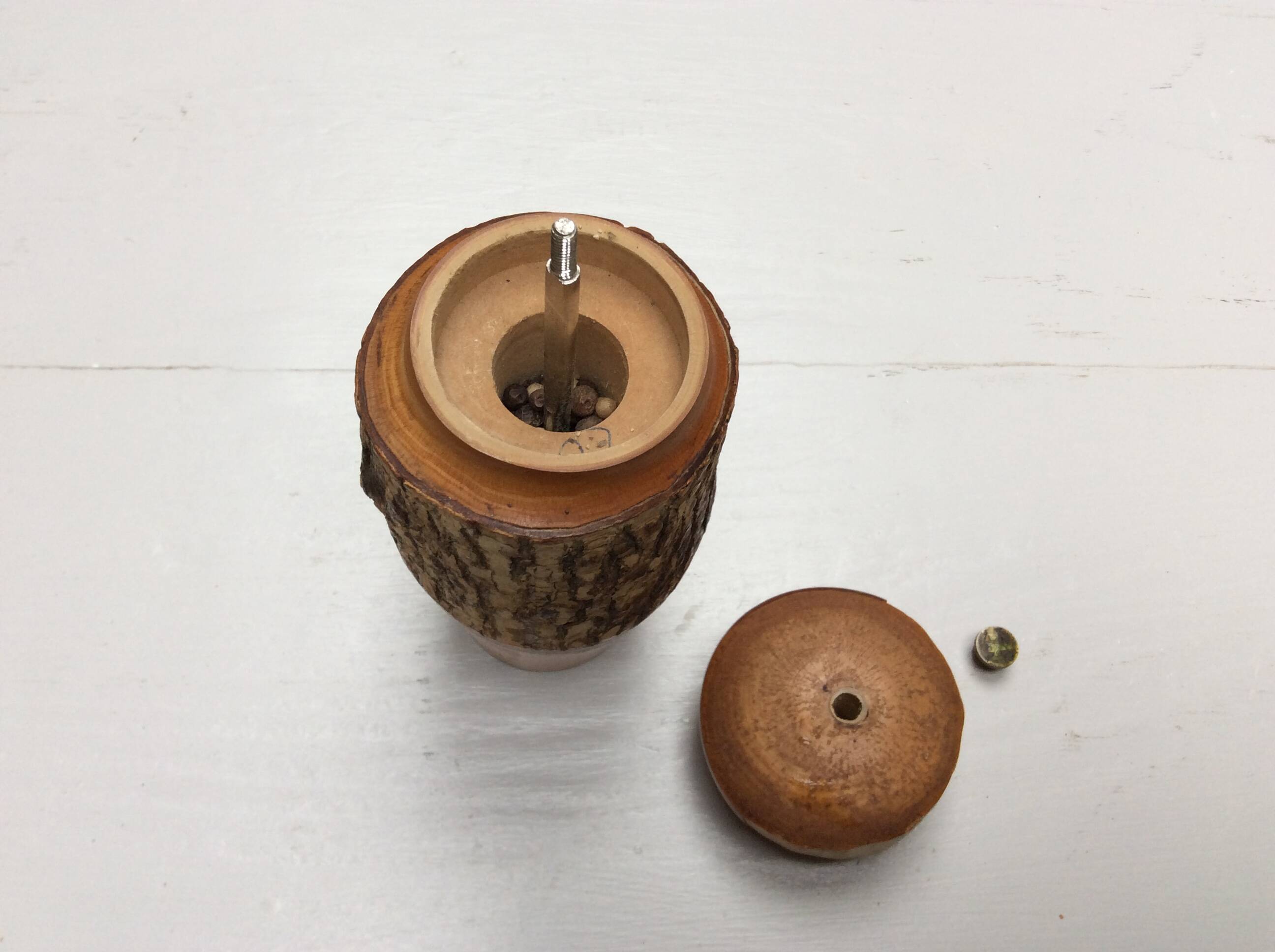Wooden pepper pot