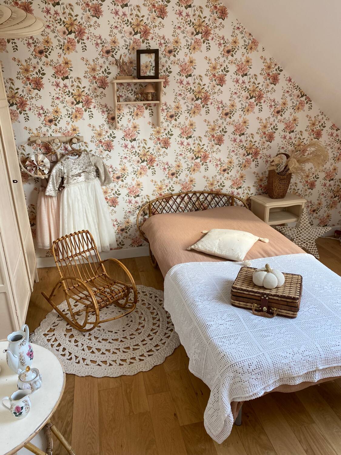 Rattan rocking chair