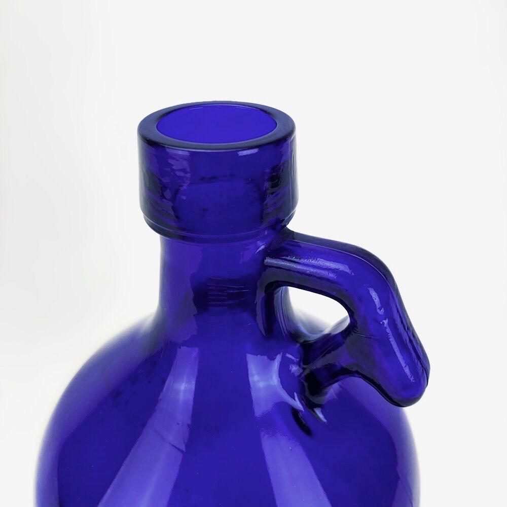 3 litre cobalt blue handle canister