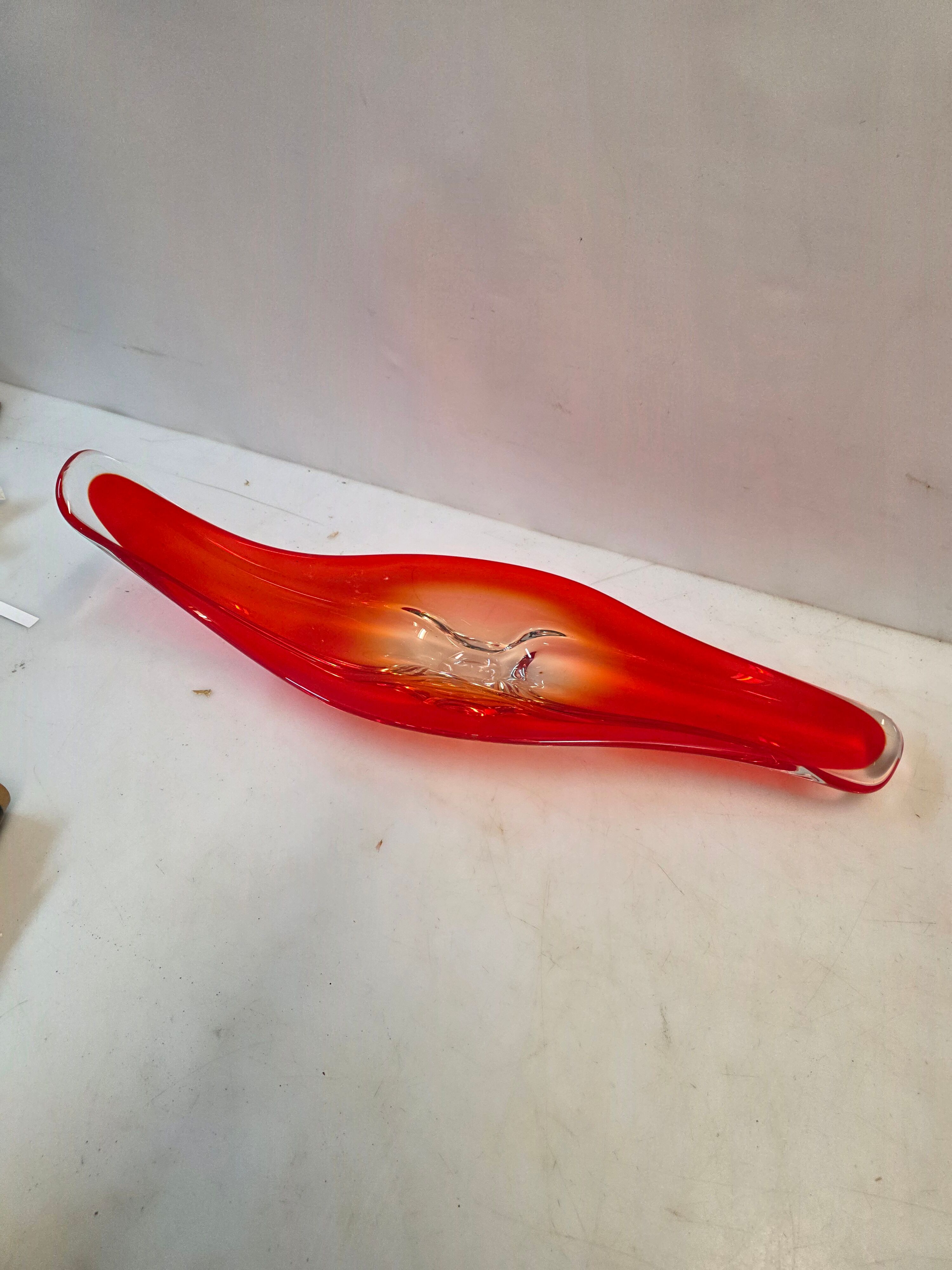 Vintage blown glass centrepiece from the 70s - 65 cm