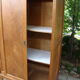 Sliding cabinet veneered vintage oak 50/60