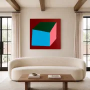 Contemporary canvas painting signed Bodasca "Volume n.1"