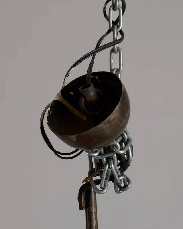 Rooster chandelier, Jean Touret, 1950s