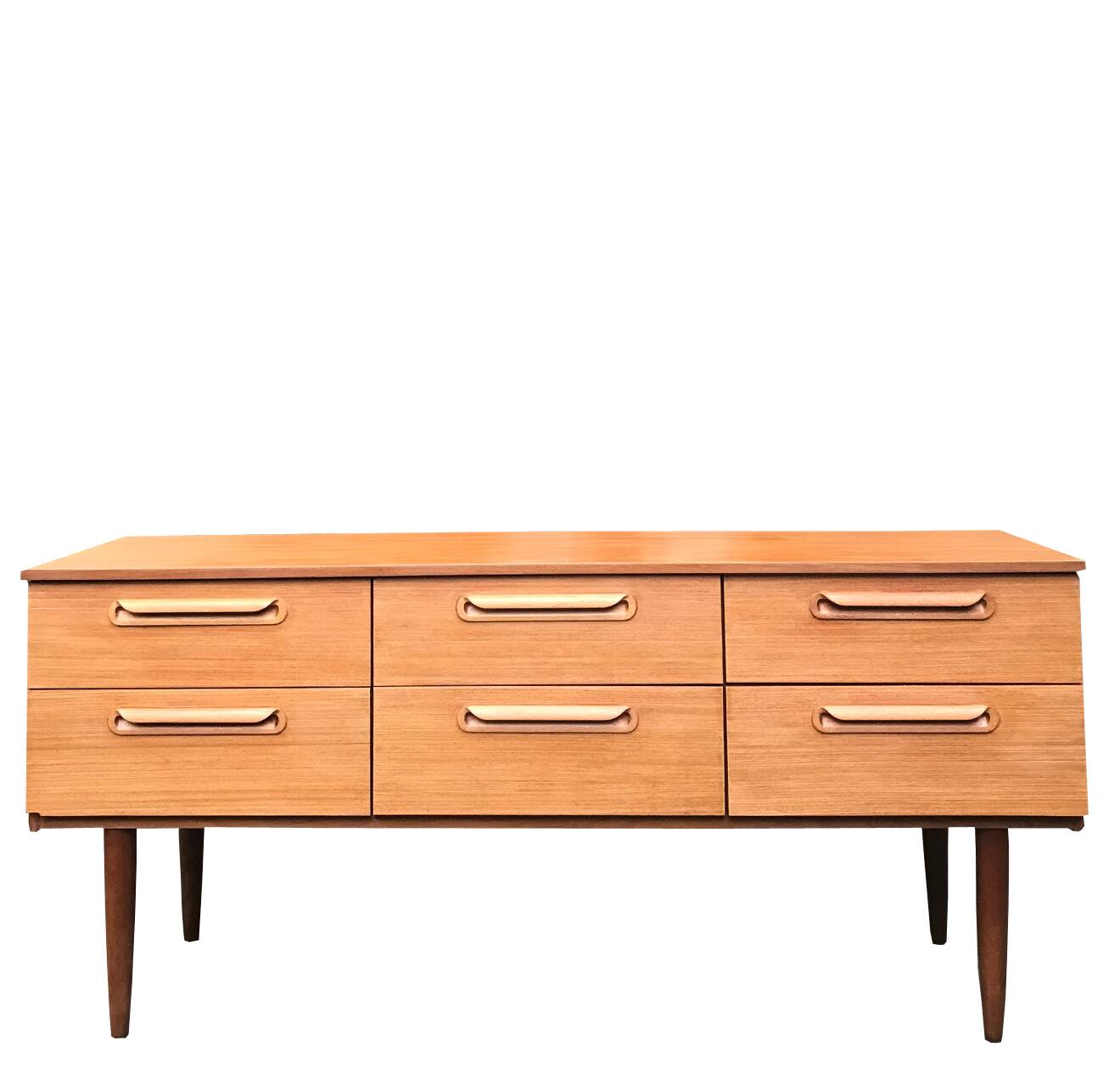 Teak enfilade, Schreiber edition from the 1960s/70s.
