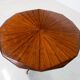 Table de salle à manger ronde en bois du milieu du siècle, Italie, années 1960