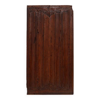 16th Century oak carved Gothic Panel, Belgium