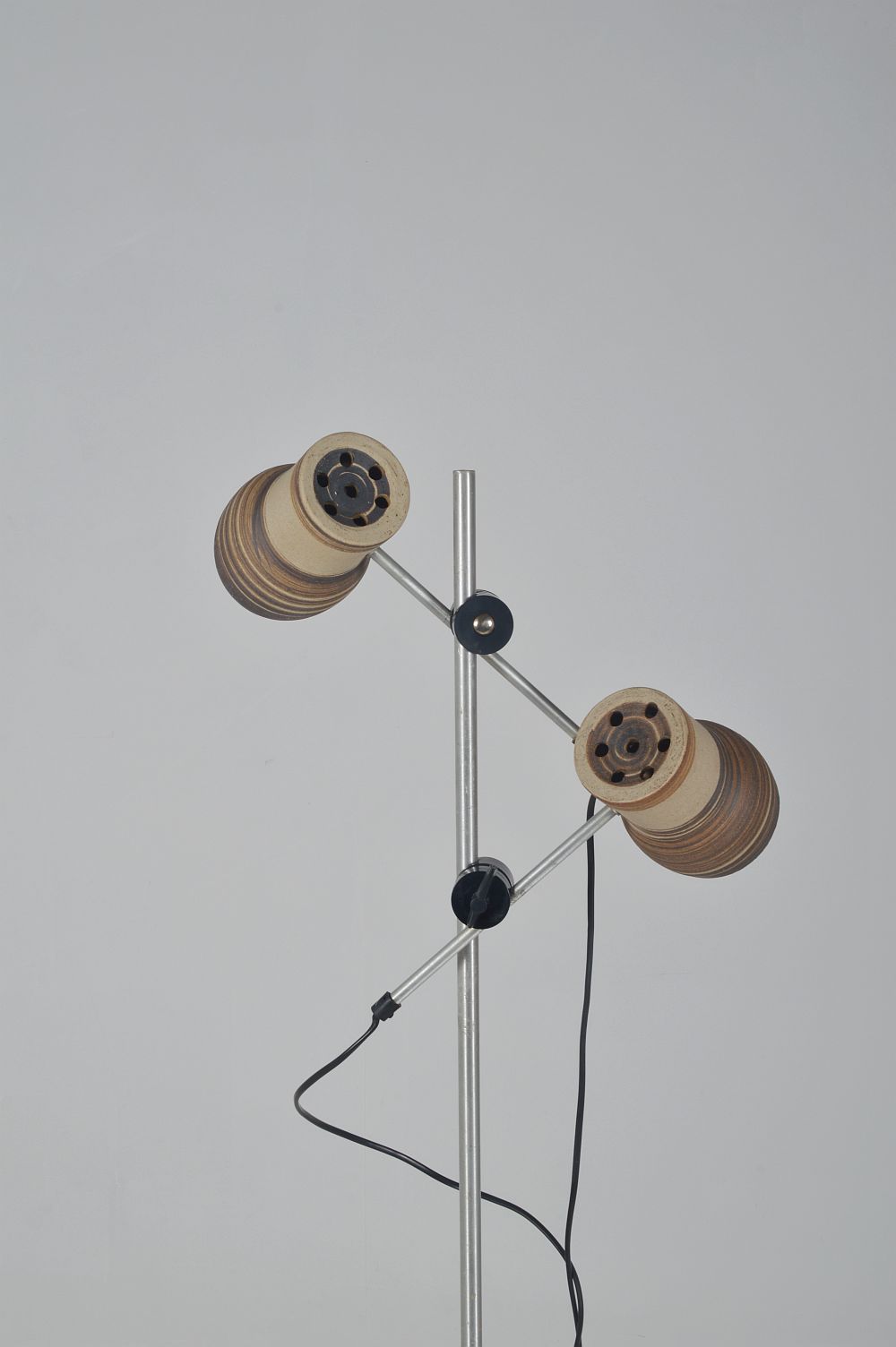 Danish ceramic floor lamp by Lyskaer Belysning, 1970s