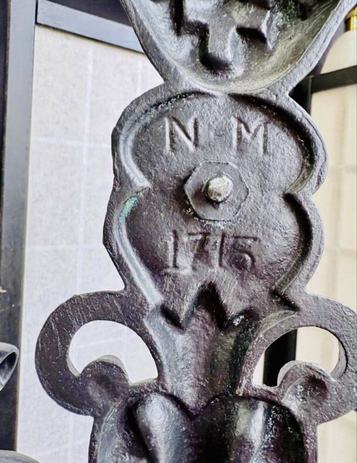 Art Nouveau coat rack in cast iron, circa 1900