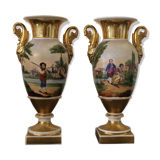 Pair of porcelain vases from Paris