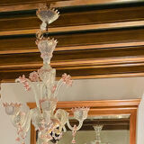 Pink Murano chandelier