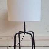 Brutalist wrought iron lamp
