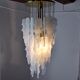 Albano Poli waterfall hanging lamp, 1970, Murano Italy