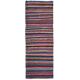 Vintage Turkish Hand-Knotted Wool Cotton Red Kilim Runner Rug 107x336