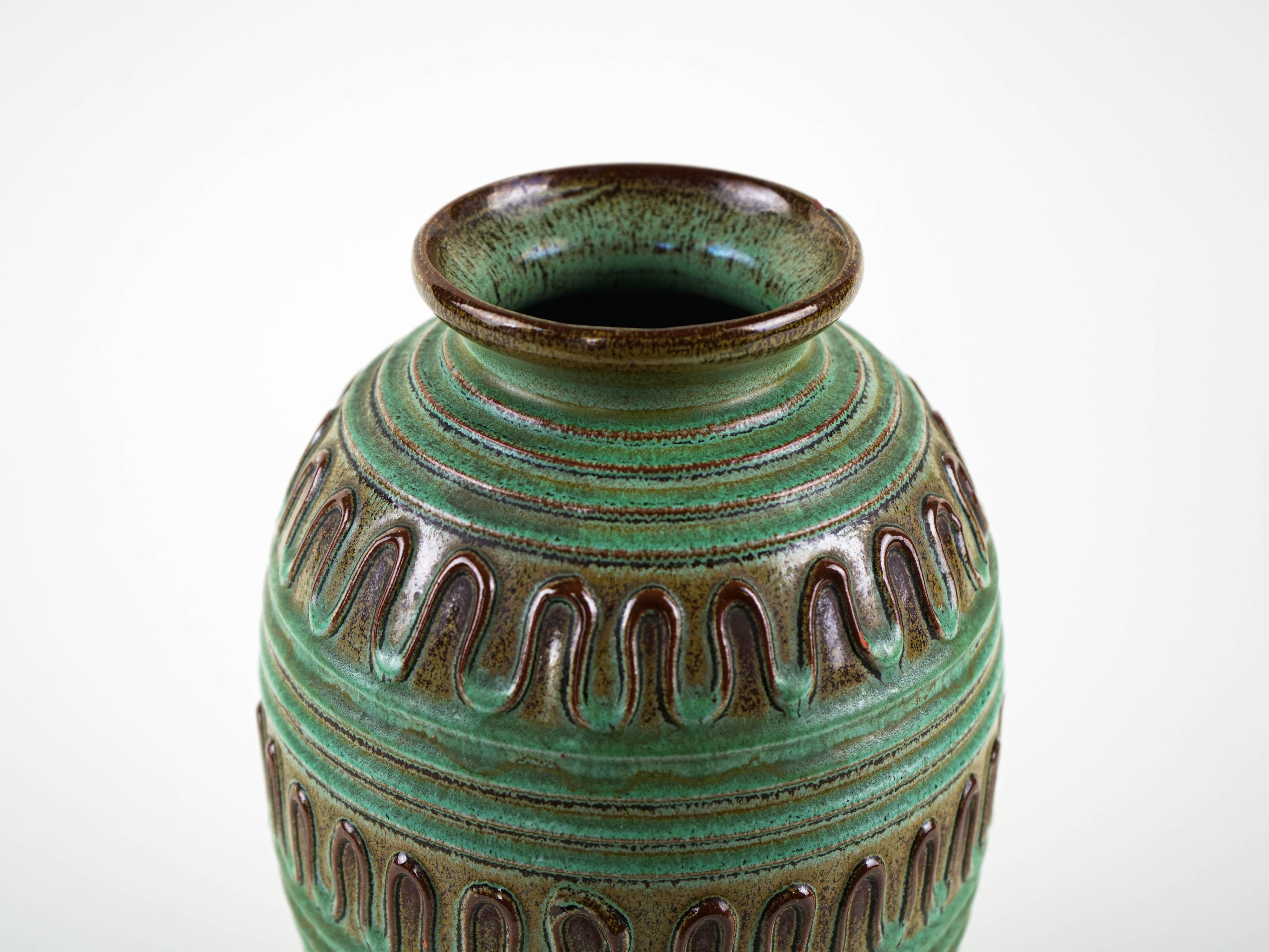 Ceramic vase, German design, 1970s, made in West Germany