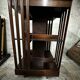 Revolving bookcase in mahogany and marquetry - art deco