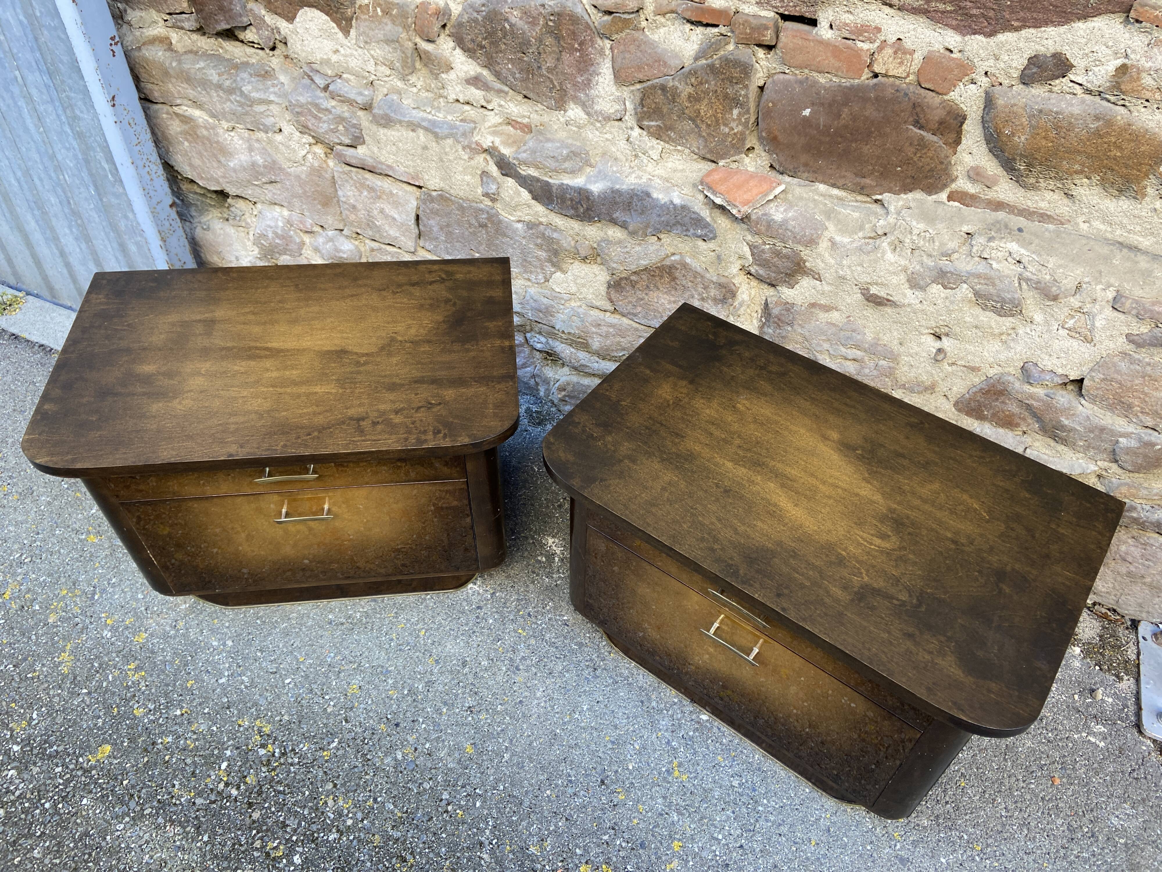 Pair of vintage 1960s bedside tables