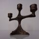 Brutalist Bronze Candleholder, 1960s