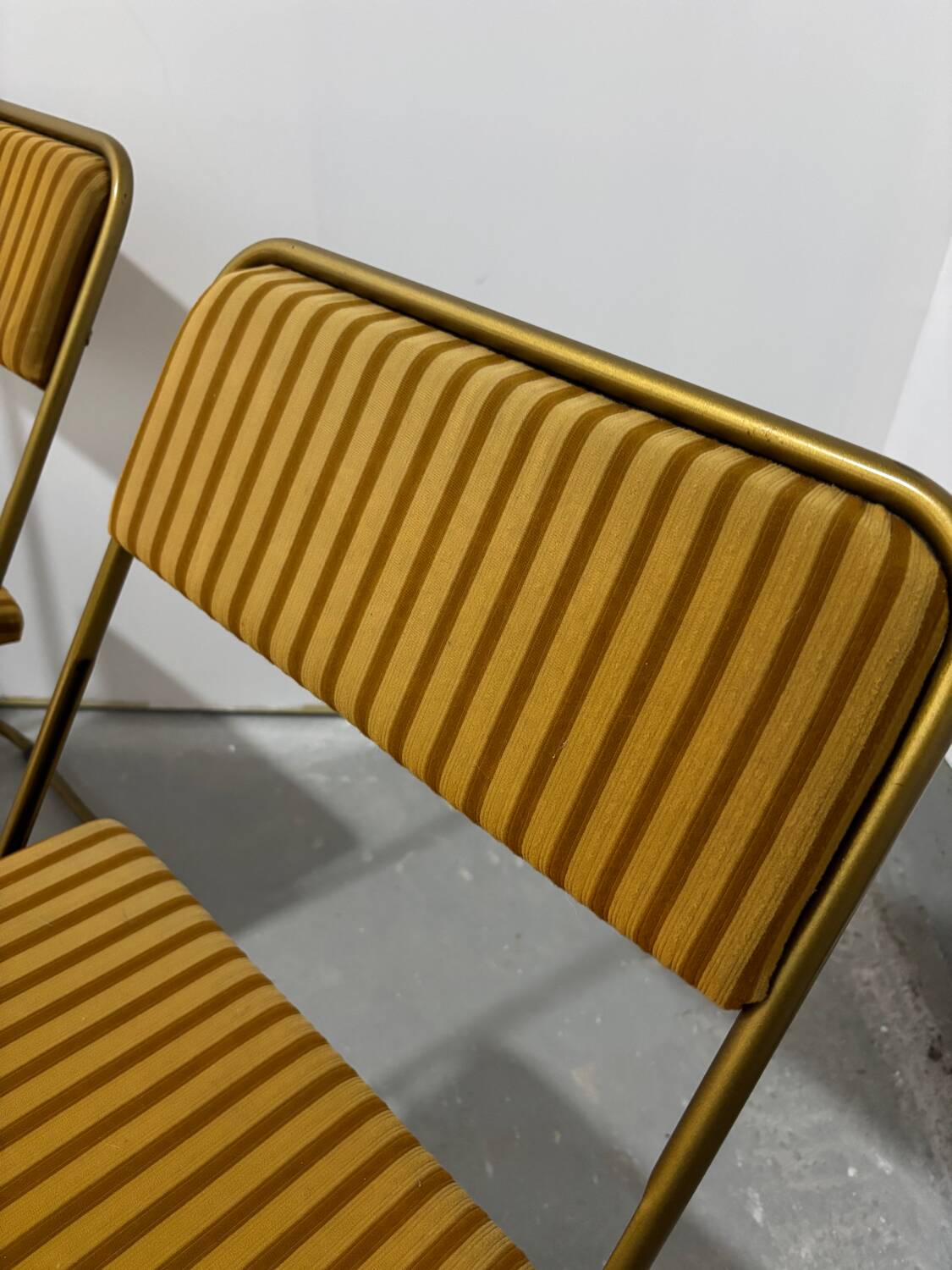 Série de 4 chaises pliantes Lafuma vintage des années 60