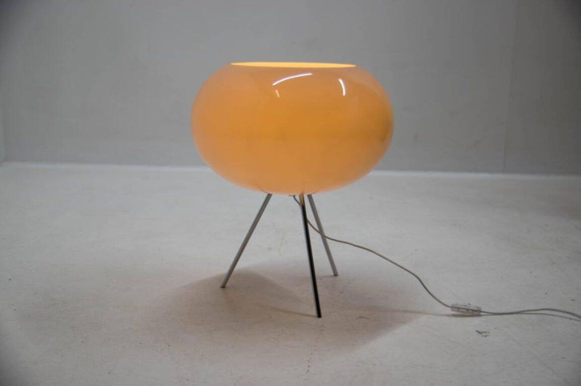 Modern Italian Glass and Steel Floor Lamp by Fontana Arte, 2010s