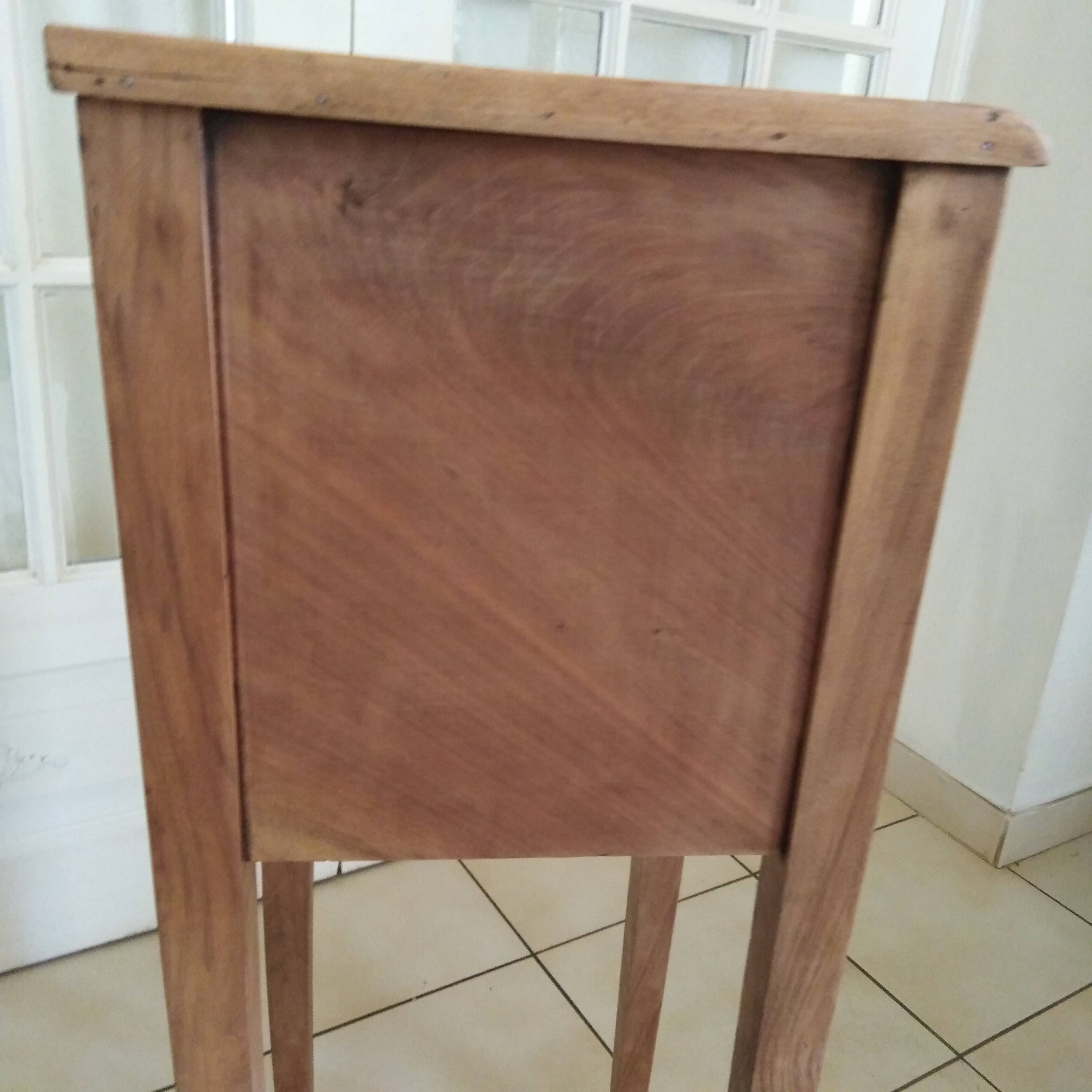 Louis XVI (Directoire) style curtained occasional furniture or bedside table