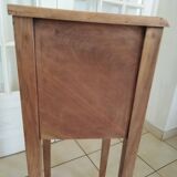 Louis XVI (Directoire) style curtained occasional furniture or bedside table