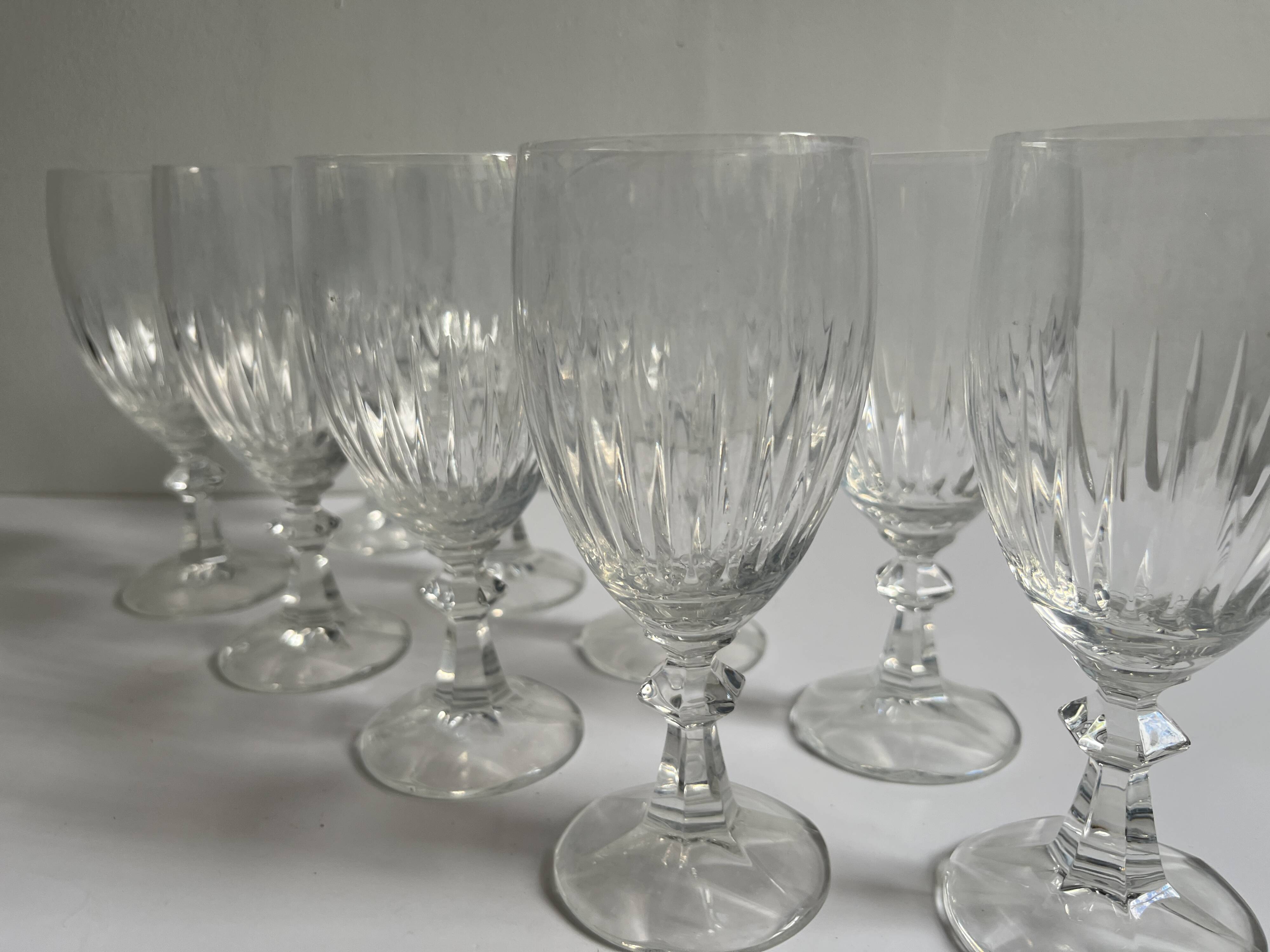 Crystal wine glasses