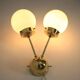 Space age sputnik brass wall lamps - 1970s, more pieces available