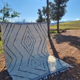 Handmade wool Berber rug 300X200 cm