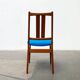 Set of Danish teak chairs from the mid-century with new Kvadrat Hallingdal cushions, 1960s.